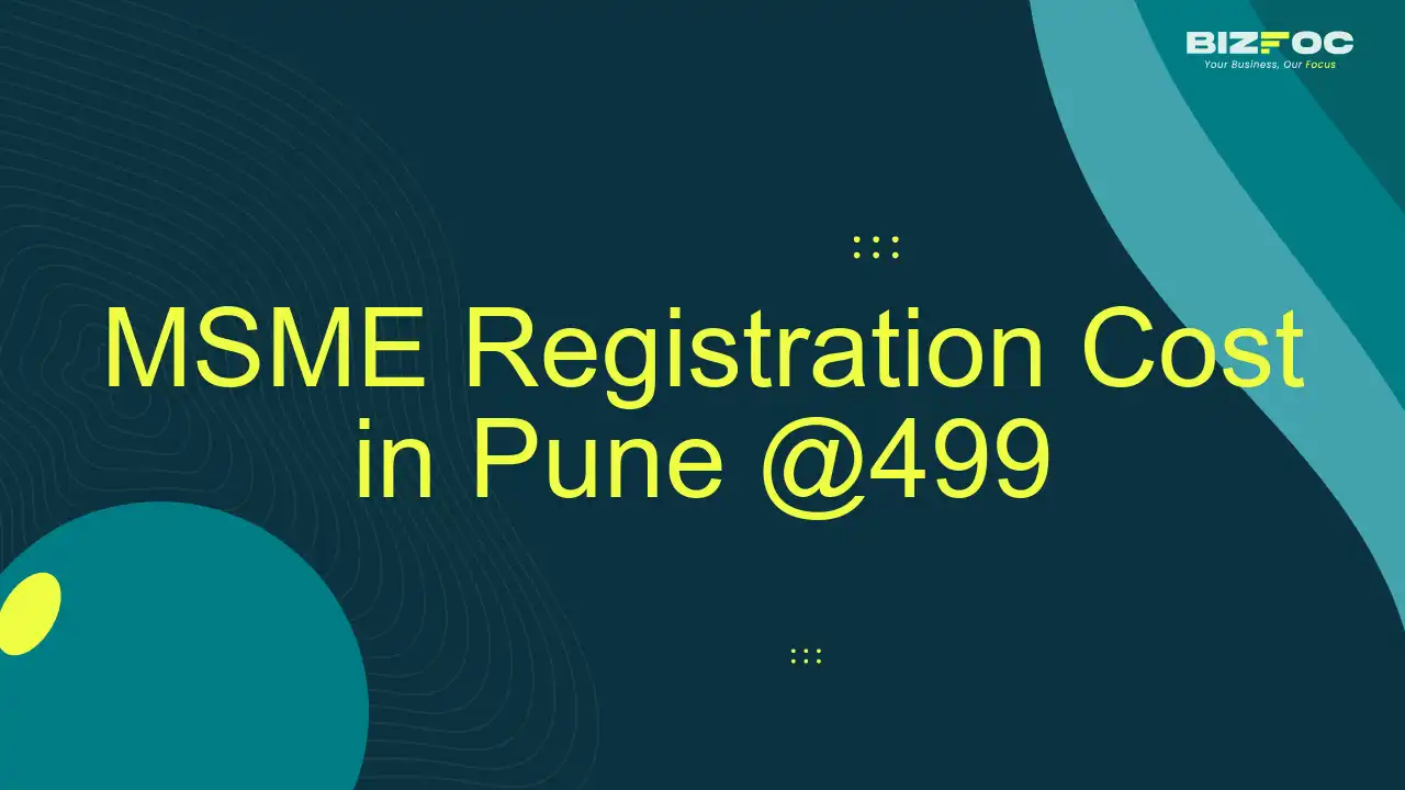 How Much Does MSME Registration Cost In Pune